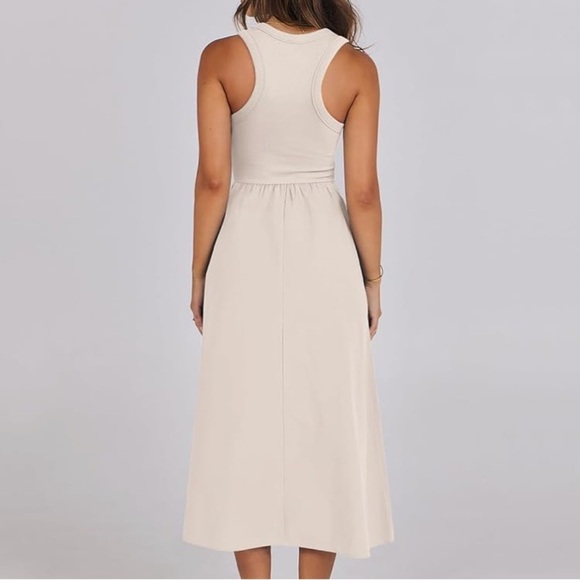 Racerback midi dress cream - Picture 2 of 10
